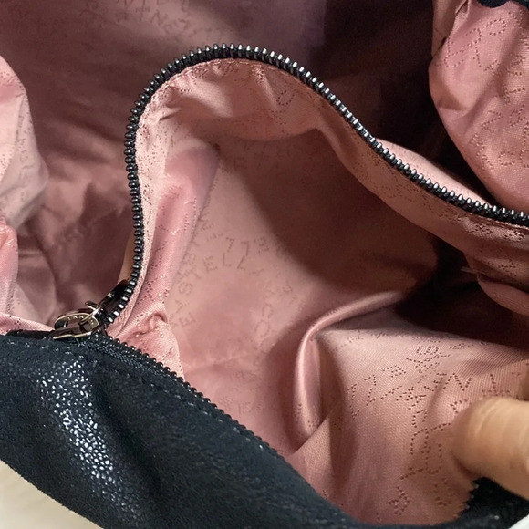 Stella McCartney Falabella Fold Over Shoulder Bag with Chain straps Black - Picture 16 of 17